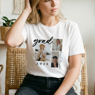 Moderne Minimale Afstudeerder Manuscript Drie het  T-shirt
