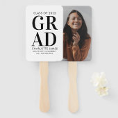 Moderne minimale Afstuderen klasse 2023 | Foto Handwaaier (Voorkant en achterkant)