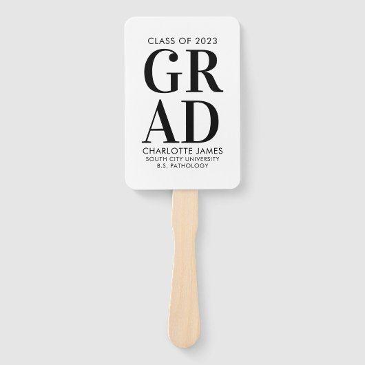 Moderne minimale Afstuderen klasse 2023 | Foto Handwaaier (Voorkant)