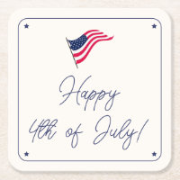 Moderne minimale Amerikaanse vlag op 4 juli