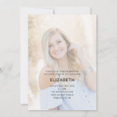 Moderne minimale Arch 2 Photo Sage-Afstuderen Kaart (Achterkant)