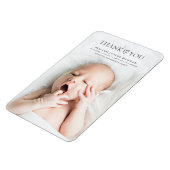 Moderne minimale Baby foto dank u geschenk aandenk Magneet (Linkerzijde)