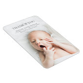 Moderne minimale Baby foto dank u geschenk aandenk Magneet (Rechterzijde)