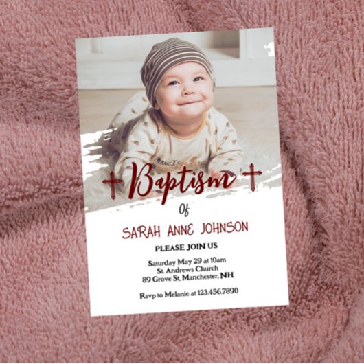 Moderne minimale Baby fotodoop Kaart
