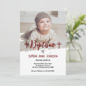 Moderne minimale Baby fotodoop Kaart (Staand voorkant)