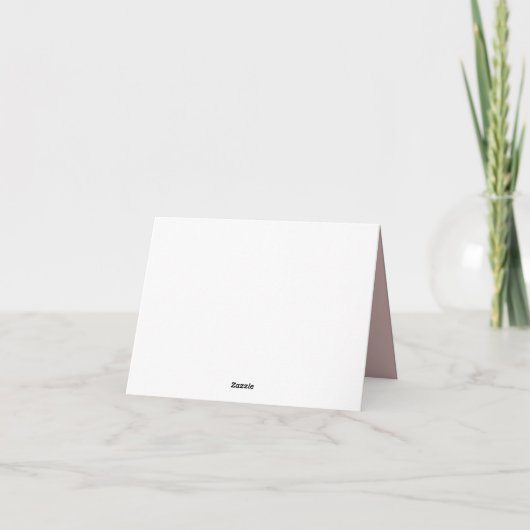 Moderne minimale Baby shower - Hartelijk dank - Ka Bedankkaart (Achterkant)