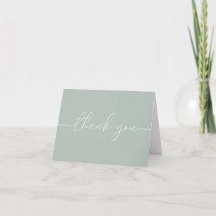 Moderne minimale Baby shower - Hartelijk dank - Ka Bedankkaart