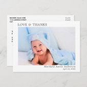 Moderne, minimale Baby van eenvoudige liefdesBedan Briefkaart (Voorkant / Achterkant)