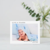 Moderne, minimale Baby van eenvoudige liefdesBedan Briefkaart (Staand voorkant)