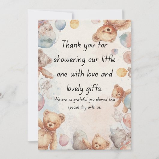 Moderne minimale babyshower uitnodiging template (Voorkant)