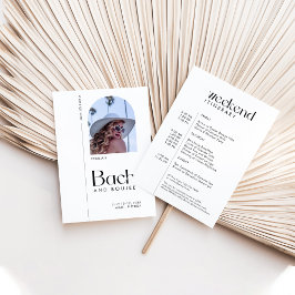 Moderne minimale "Bach & Boujee" Bachelorette Kaart