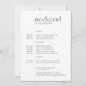 Moderne minimale "Bach & Boujee" Bachelorette Kaart (Achterkant)