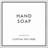 Moderne minimale badkamer Home Organisatie Label (Voorkant)