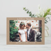 Moderne, minimale Bedankt voor een eenvoudige lief (Staand voorkant)