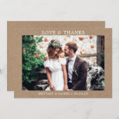 Moderne, minimale Bedankt voor een eenvoudige lief (Voorkant / Achterkant)