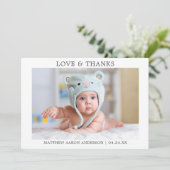 Moderne, minimale Bedankt voor eenvoudige Baby (Staand voorkant)