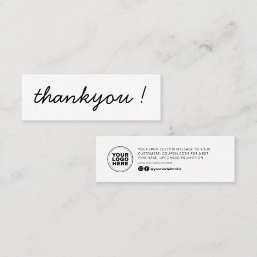 Moderne minimale bedrijfsdoorvoer via bestelling contactkaartje (Voorkant / Achterkant)