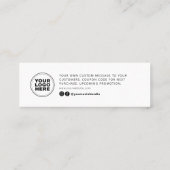 Moderne minimale bedrijfsdoorvoer via bestelling contactkaartje (Achterkant)