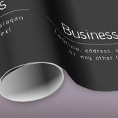 Moderne minimale bedrijfsnaam & andere info | Zwar Cadeaupapier