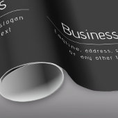 Moderne minimale bedrijfsnaam & andere info | Zwar Cadeaupapier