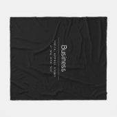 Moderne minimale bedrijfsnaam & andere info | Zwar Fleece Deken (Voorkant (Horizontaal))