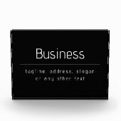 Moderne minimale bedrijfsnaam & andere info | Zwar Fotoblokken (Voorkant)