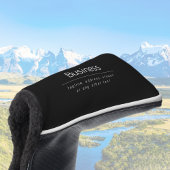 Moderne minimale bedrijfsnaam & andere info | Zwar Golfheadcover