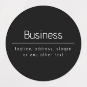 Moderne minimale bedrijfsnaam & andere info | Zwar Labels (Design 1)