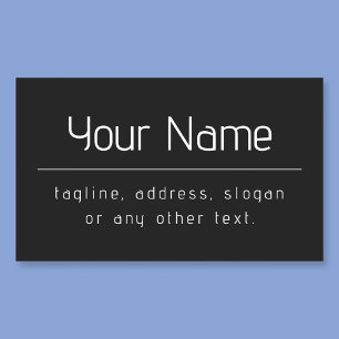 Moderne minimale bedrijfsnaam & andere info Zwar Rechthoekige Sticker