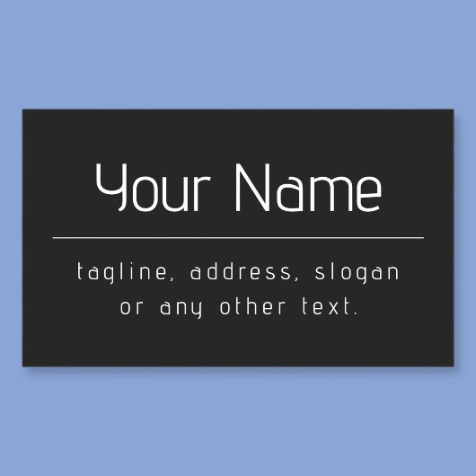 Moderne minimale bedrijfsnaam & andere info | Zwar Rechthoekige Sticker