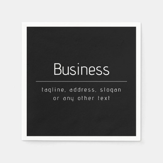 Moderne minimale bedrijfsnaam & andere info | Zwar Servet (Voorkant)