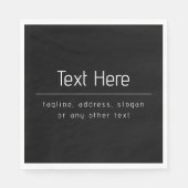 Moderne minimale bedrijfsnaam & andere info | Zwar Servet (Voorkant)