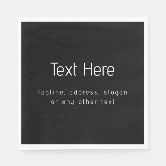 Moderne minimale bedrijfsnaam & andere info | Zwar Servet (Voorkant)