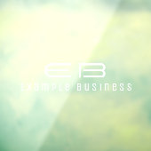 Moderne minimale bedrijfsnaam voor professionele g raamsticker (Vel 3)