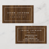 Moderne minimale bedrijfsvoering voor de bouw van  visitekaartje (Voorkant / Achterkant)