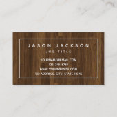 Moderne minimale bedrijfsvoering voor de bouw van  visitekaartje (Achterkant)