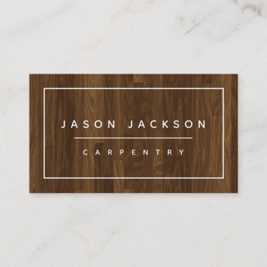 Moderne minimale bedrijfsvoering voor de bouw van  visitekaartje (Voorkant)