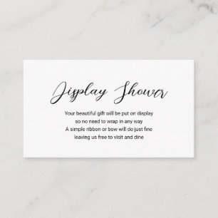 Moderne minimale beeldschermschower Eenvoudig Baby Informatiekaartje