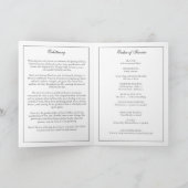 Moderne minimale begrafenis overlijdensvolgorde programma (Binnen)