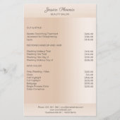 Moderne minimale Beige Hautfarbe Flyer (Voorkant)