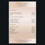 Moderne minimale Beige Hautfarbe Flyer<br><div class="desc">Modernes Business,  minimaal,  beige. Entworfen für Designer,  Stylist,  Salons,  Haare und Make-up Künstler,  Nägel und Lash Künstler,  Wellness-Centre und Bearbeiten Sie die Karte,  indem Sie Ihre Daten eingeben. Sie können den den Schriftart,  die Farbe und die Position individuell durch "weitere Personalisierung" auswählen.</div>