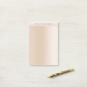 Moderne minimale beige huidkleur post-it® notes (Op bureau)