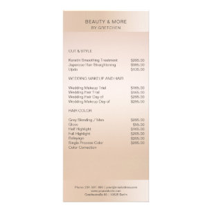 Moderne minimale beige huidkleur reclamekaart