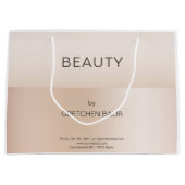 Moderne minimale beige huidskleur groot cadeauzakje (Voorkant)