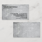 Moderne minimale betonnen bedrijfsvoering visitekaartje (Voorkant / Achterkant)