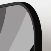 Moderne minimale Black Wave aangepaste naam Pickleball Paddle (Links Detail)