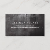 Moderne, minimale Blackboard Tattoo Professional B Visitekaartje (Achterkant)