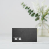 Moderne, minimale Blackboard Tattoo Professional B Visitekaartje (Staand voorkant)