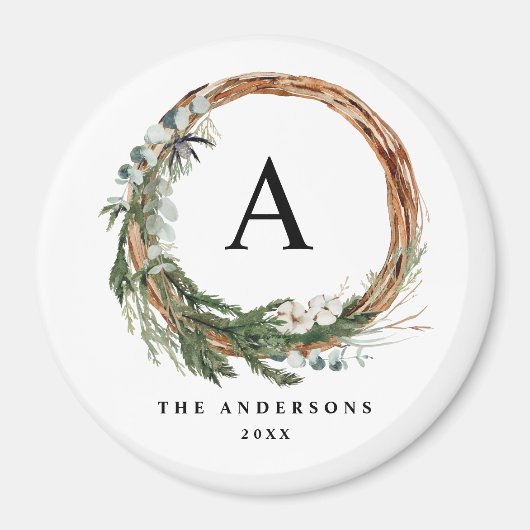 Moderne minimale bladercapaciteit met feestelijke magneet (Voorkant)