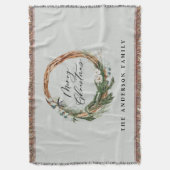 Moderne, minimale bladzijden met kerstmis deken (Voorkant Verticaal)